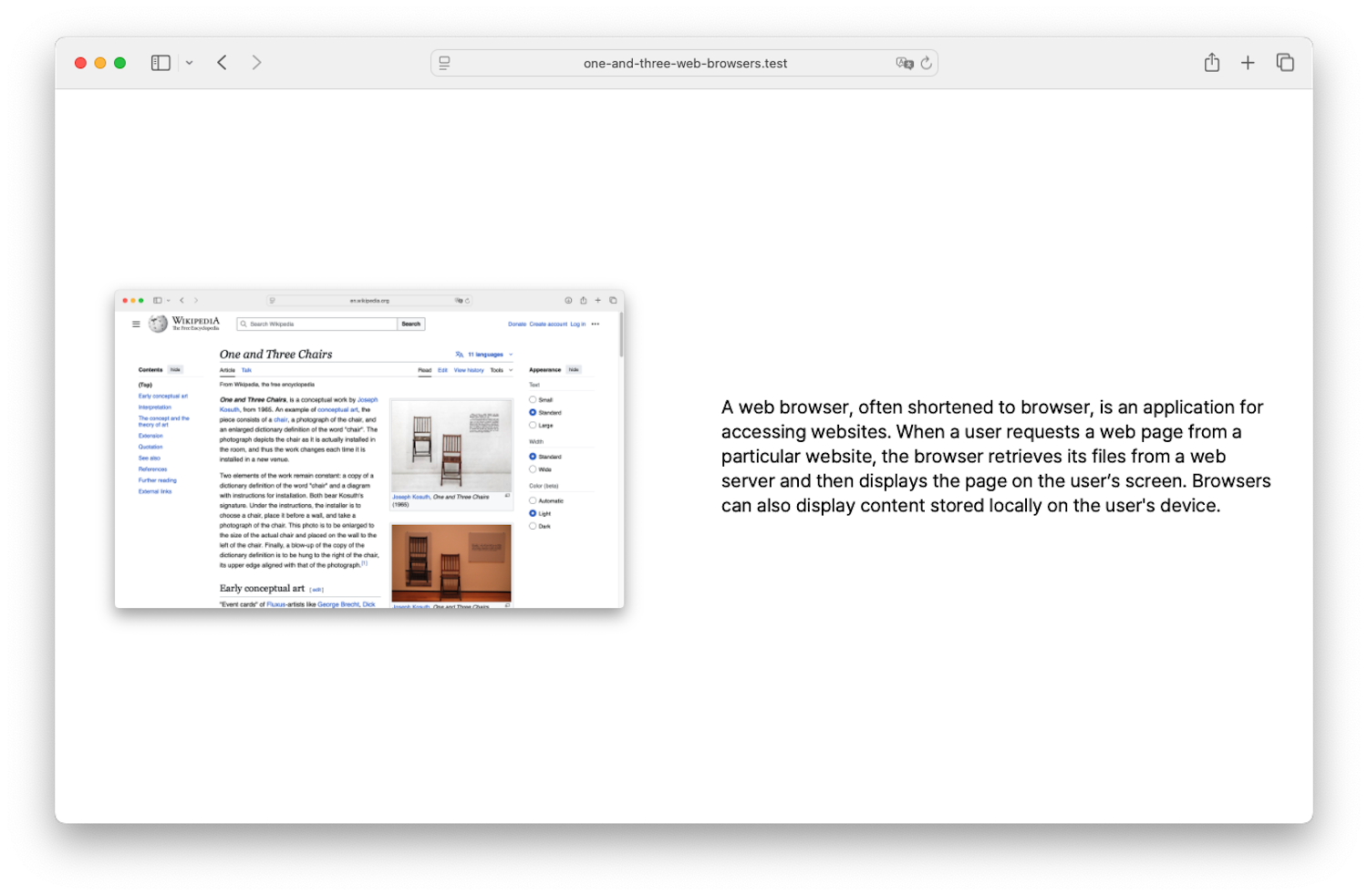 Web Browser